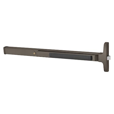 Sargent Grade 1 Rim Exit Device, Narrow Stile Pushpad, 36-in Device, Night Latch Function, Cylinder Dogging,  16-8504F 10B